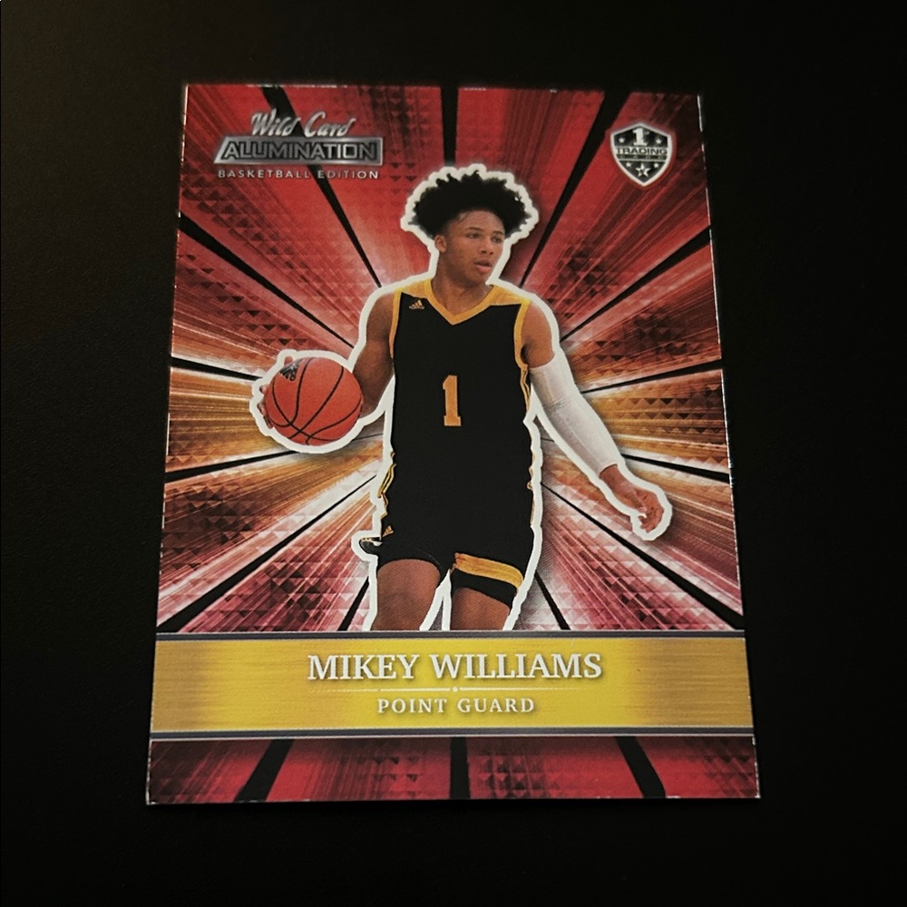 Mikey Williams Basketball Trading Card - Black & Yellow
